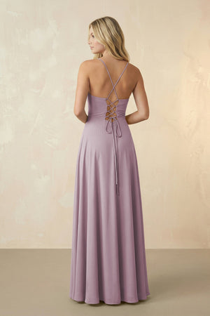 Spaghetti Straps Chiffon A-Line Bridesmaid Dress in Dusk - SHE IS ME BRIDESMAID DRESSES