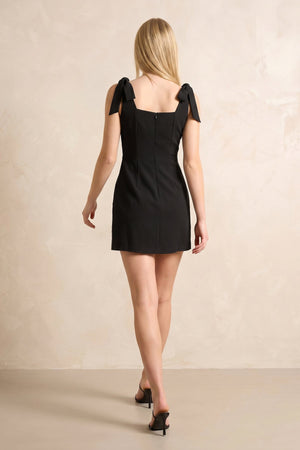Square Neck Sheath Mini Dress in Black – SHE IS ME Dresses