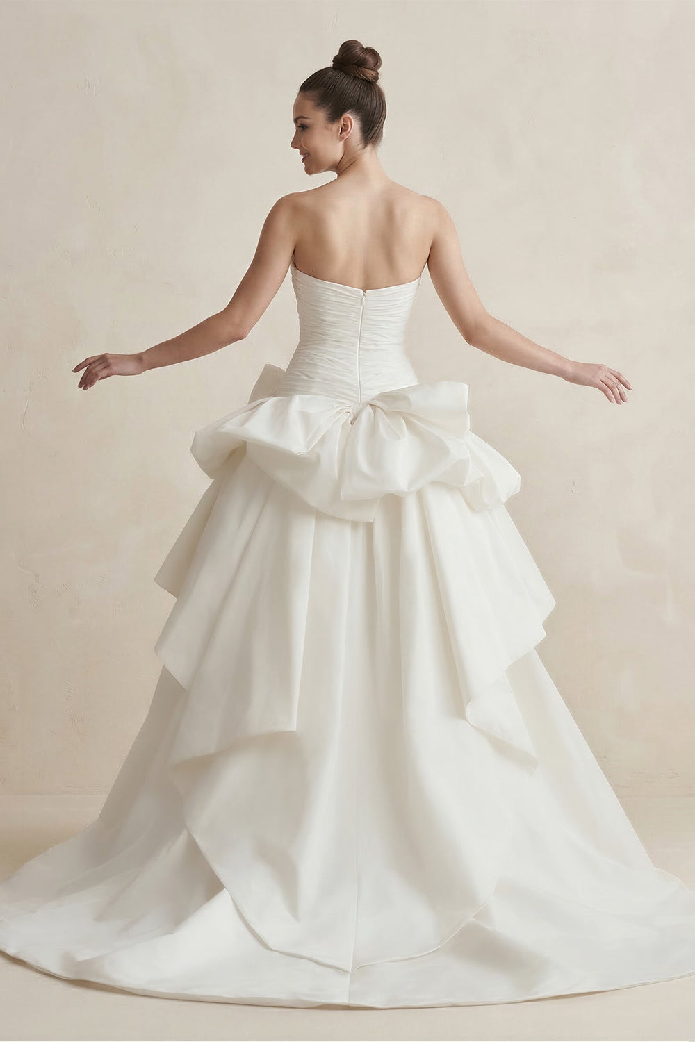 Strapless Amethyst A - Line Wedding Dress in White - KISS BRIDAL Wedding Dresses