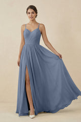 Sweetheart A - Line Chiffon Bridesmaid Dress in Neptune - KISS BRIDAL Bridesmaid Dresses