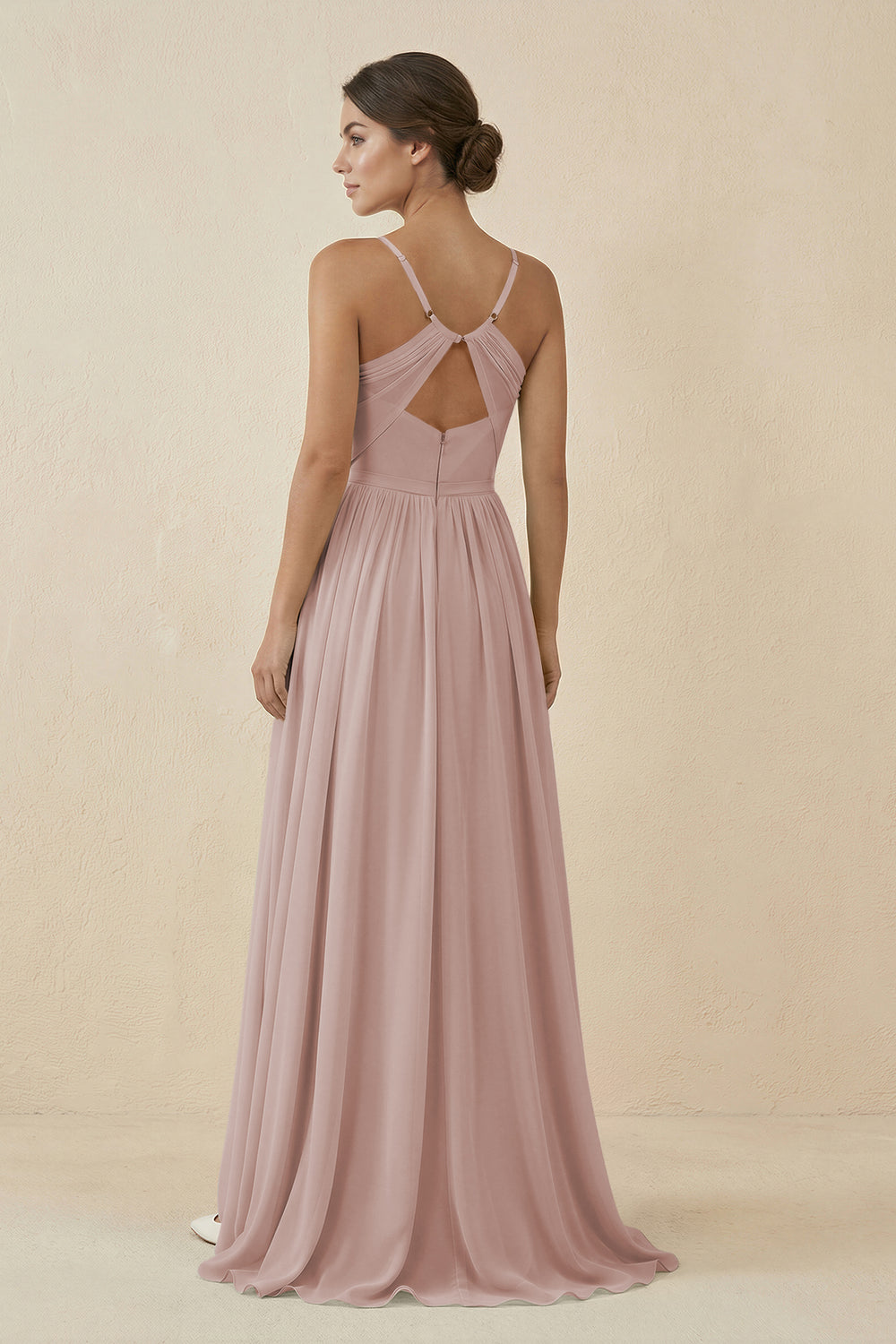Sweetheart A-Line Chiffon Bridesmaid Dress in Toffee