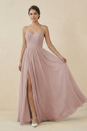 Sweetheart A-Line Chiffon Bridesmaid Dress in Toffee | KISSBRIDAL