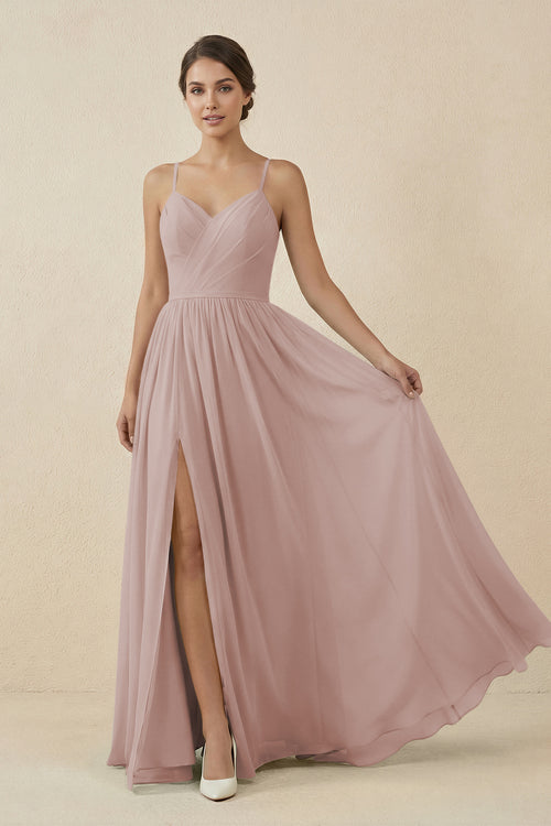 Sweetheart A-Line Chiffon Bridesmaid Dress in Toffee | KISSBRIDAL