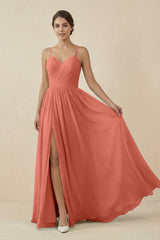 Sweetheart A - Line Chiffon Bridesmaid Dress in Wild Rose - KISS BRIDAL Bridesmaid Dresses
