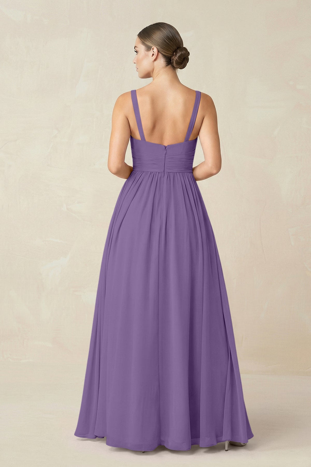 Sweetheart A - Line Chiffon Bridesmaid Dress with Slit in Tahiti - KISS BRIDAL Bridesmaid Dresses