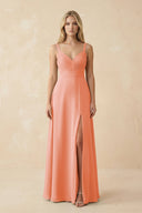 Sweetheart A - Line Pleated Chiffon Bridesmaid Dress in Rosette - SHE IS ME Bridesmaid Dresses