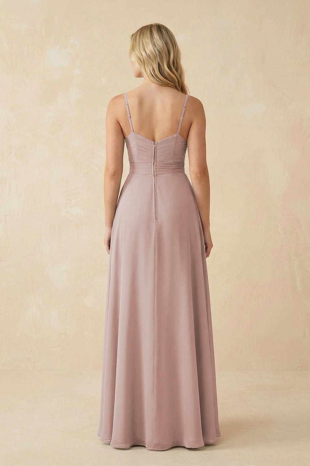 Sweetheart A-Line Pleated Chiffon Bridesmaid Dress in Toffee