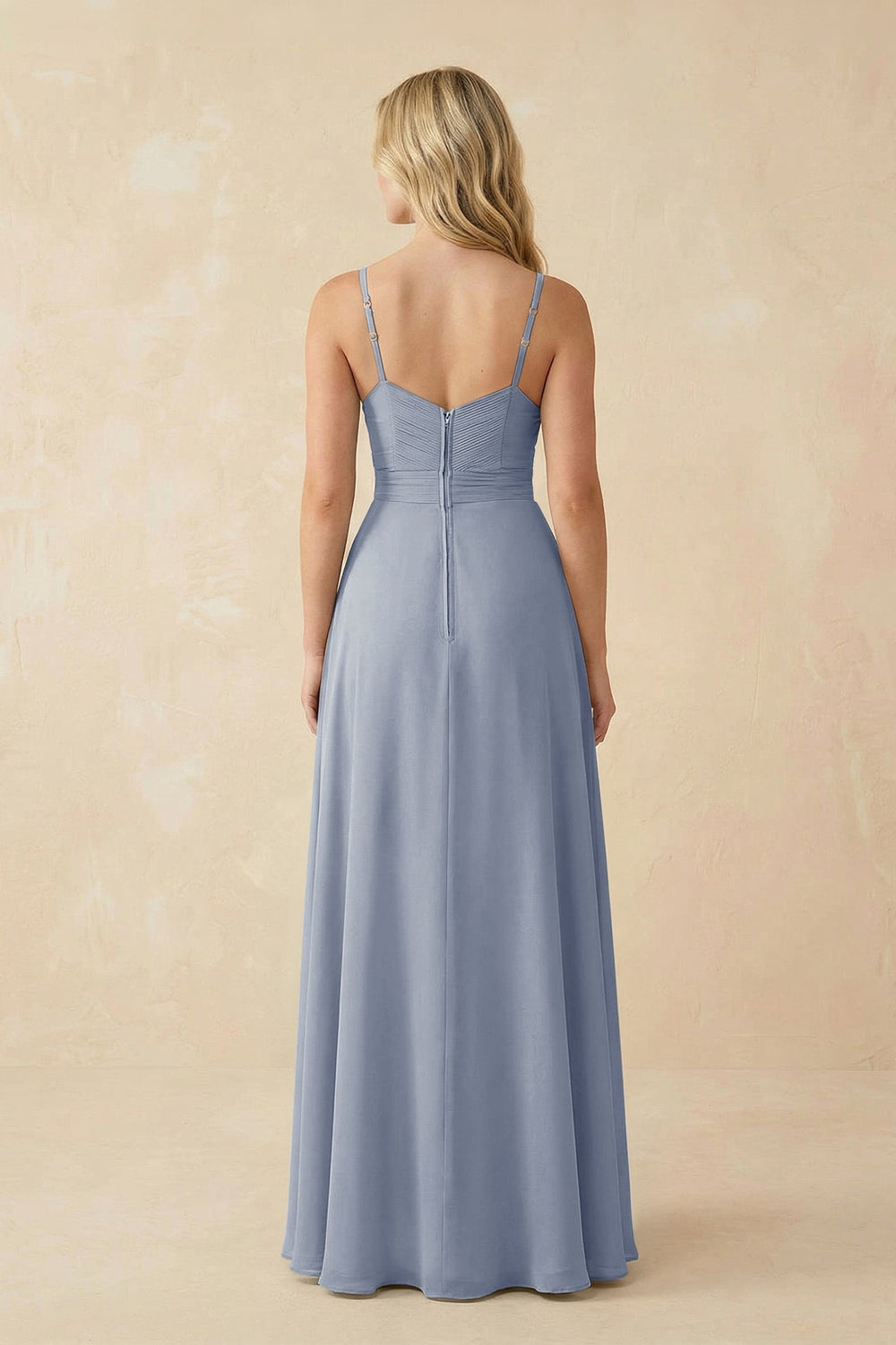 Sweetheart A - Line Pleated Chiffon Bridesmaid Dress in Twilight - KISS BRIDAL Bridesmaid Dresses