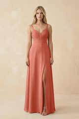 Sweetheart A - Line Pleated Chiffon Bridesmaid Dress in Wild Rose - KISS BRIDAL Bridesmaid Dresses