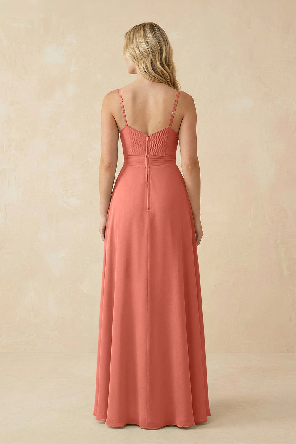 Sweetheart A - Line Pleated Chiffon Bridesmaid Dress in Wild Rose - KISS BRIDAL Bridesmaid Dresses