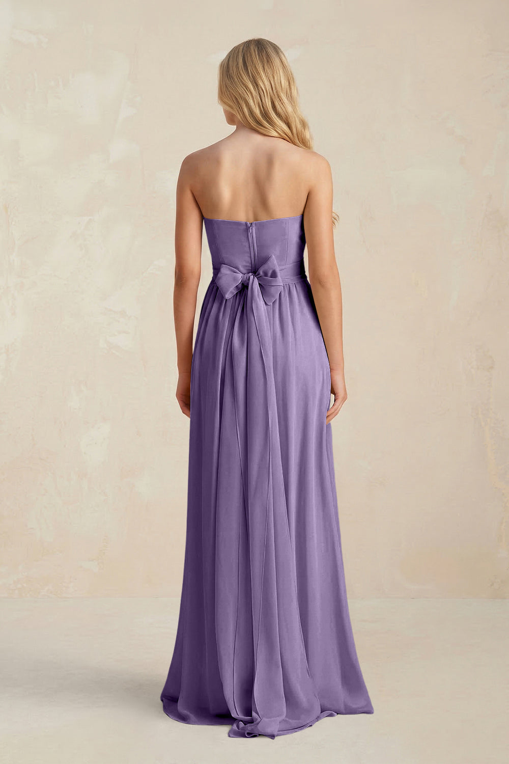 Sweetheart A-Line Pleated Chiffon Bridesmaid Dress With Slit in Tahiti