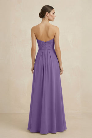 Sweetheart Chiffon A - Line Bridesmaid Dress with Slit in Tahiti - SHE IS ME Bridesmaid Dresses