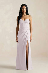 Sweetheart Corset Ruched Bridesmaid Dress in Dusk - KISS BRIDAL Bridesmaid Dresses