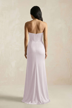 Sweetheart Corset Ruched Bridesmaid Dress in Dusk - KISS BRIDAL Bridesmaid Dresses
