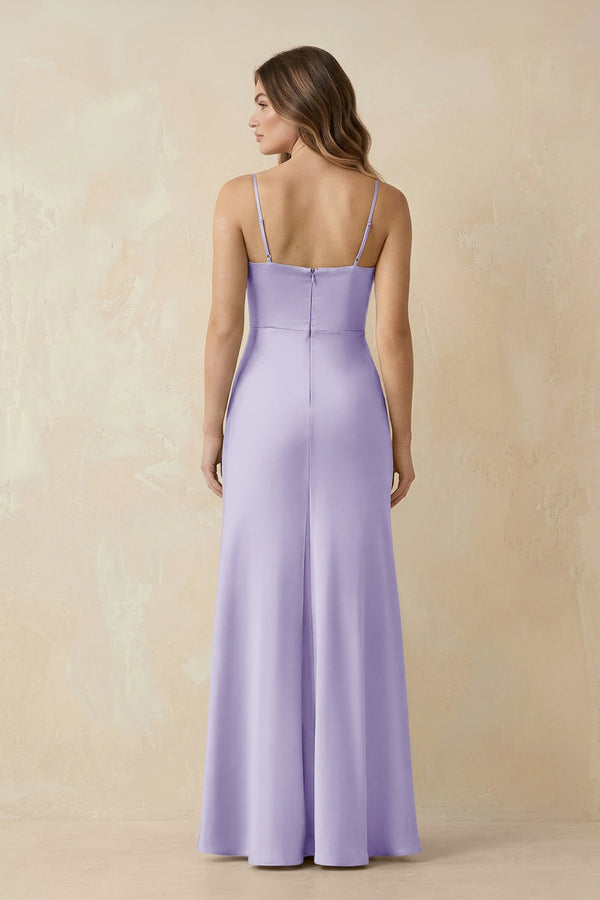 Sweetheart Corset Ruched Bridesmaid Dress in Lavender - KISS BRIDAL Bridesmaid Dresses