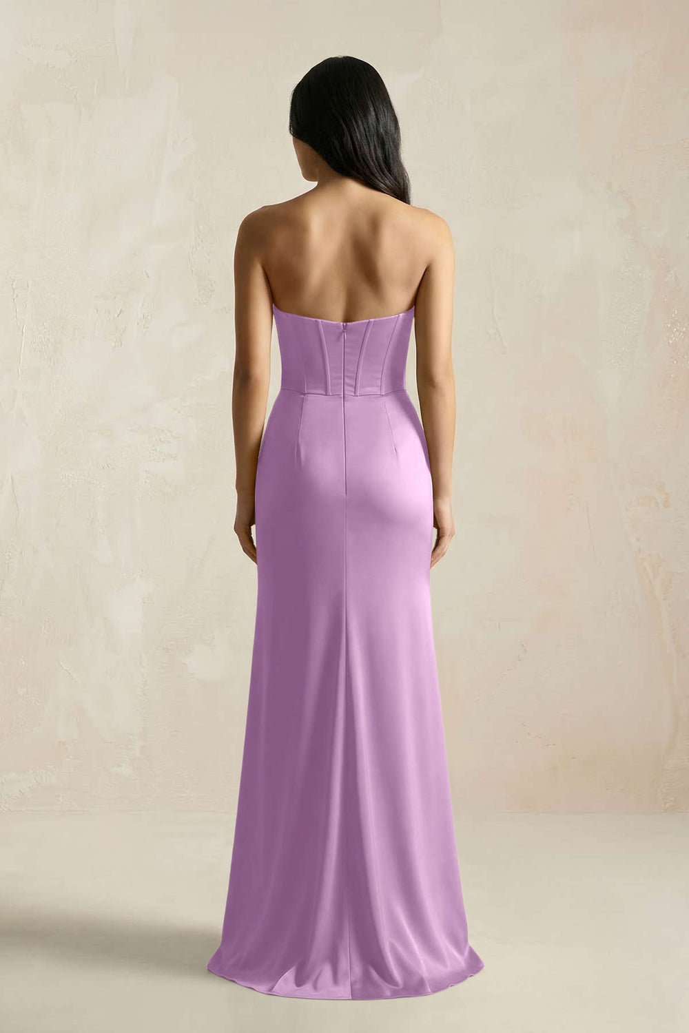 Sweetheart Corset Ruched Bridesmaid Dress in Vintage Mauve - KISS BRIDAL Bridesmaid Dresses