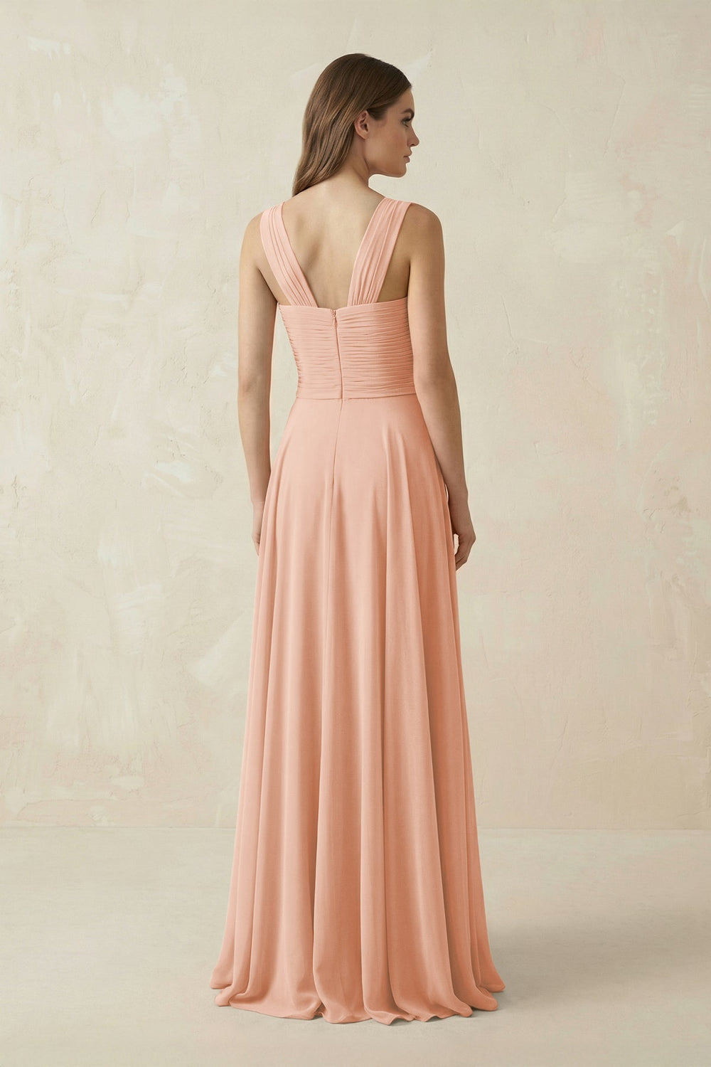 Sweetheart Pleated A - Line Chiffon Bridesmaid Dress in English Rose - KISS BRIDAL Bridesmaid Dresses
