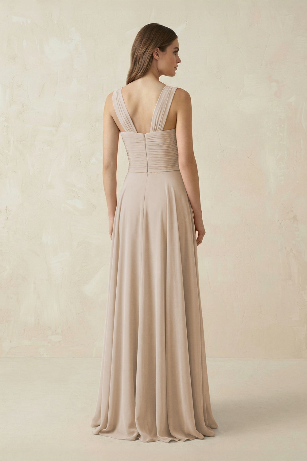 Sweetheart Pleated A - Line Chiffon Bridesmaid Dress in Frost - KISS BRIDAL Bridesmaid Dresses