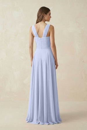 Sweetheart Pleated A - Line Chiffon Bridesmaid Dress in Ice - SHE IS ME Bridesmaid Dresses