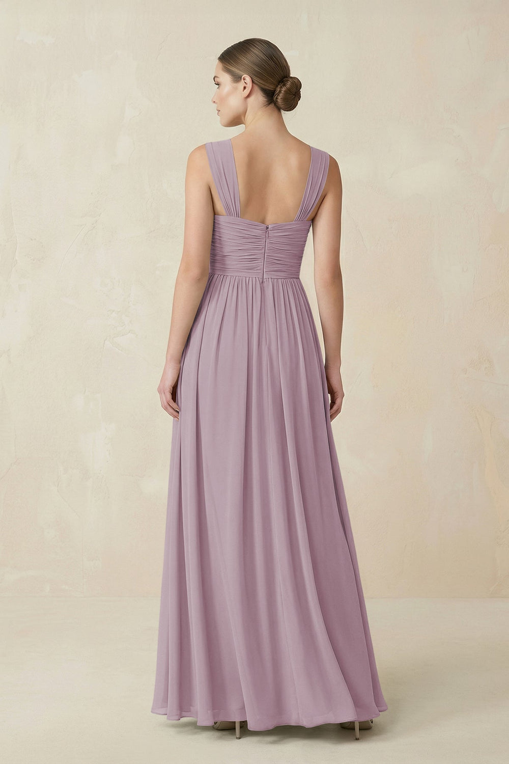 Sweetheart Pleated Chiffon A - Line Bridesmaid Dress in Dusk - KISS BRIDAL Bridesmaid Dresses