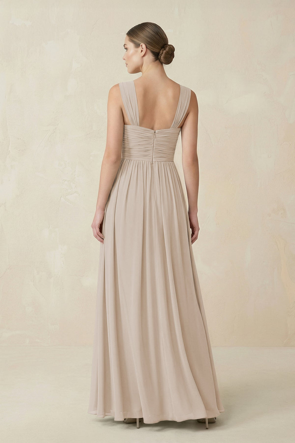 Sweetheart Pleated Chiffon A - Line Bridesmaid Dress in Frost - KISS BRIDAL Bridesmaid Dresses