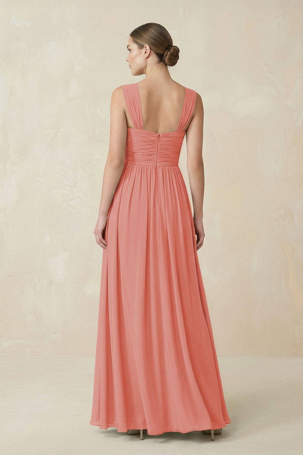 Sweetheart Pleated Chiffon A - Line Bridesmaid Dress in Mulberry - KISS BRIDAL Bridesmaid Dresses