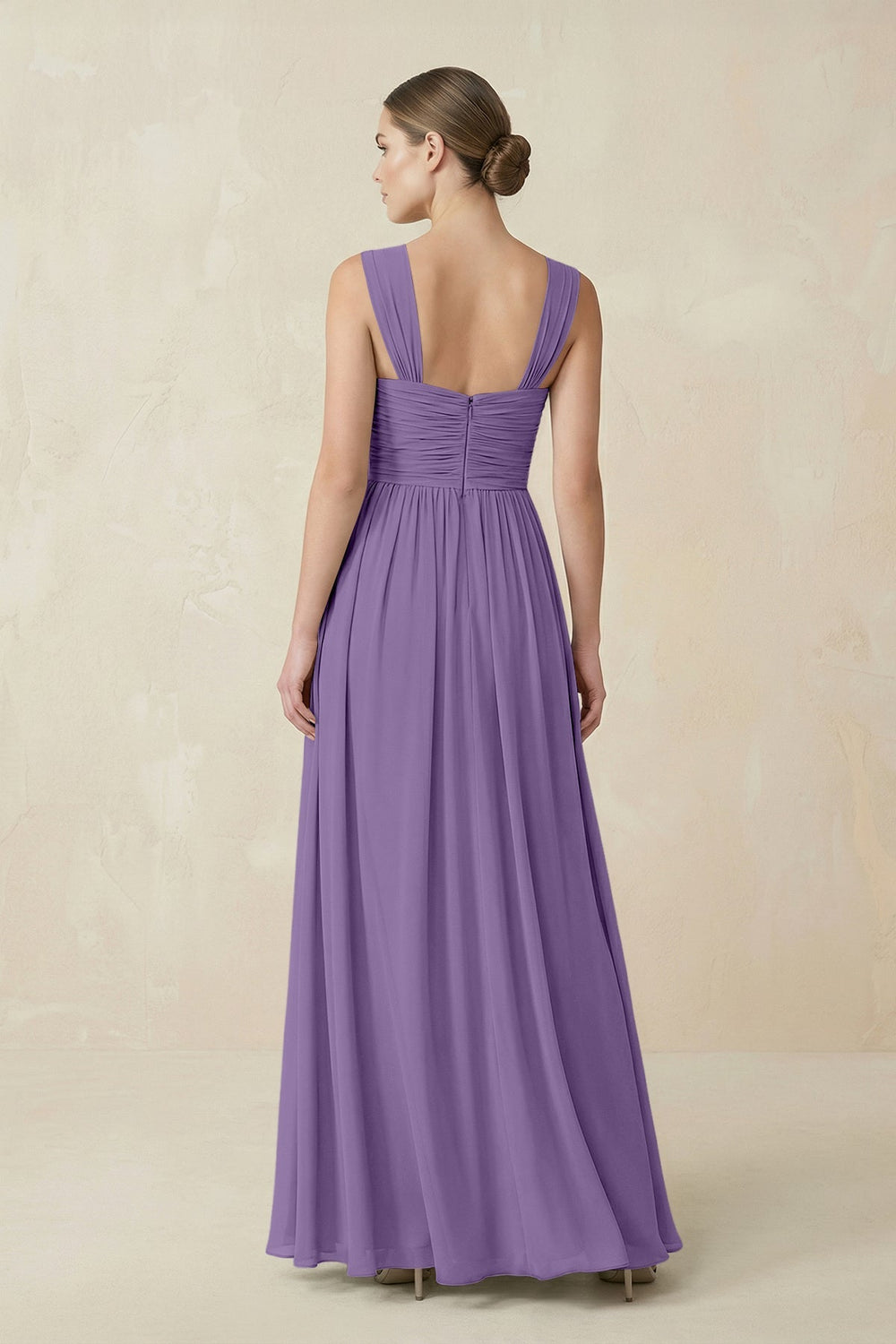 Sweetheart Pleated Chiffon A - Line Bridesmaid Dress in Tahiti - KISS BRIDAL Bridesmaid Dresses