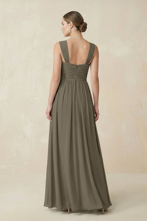 Sweetheart Pleated Chiffon A - Line Bridesmaid Dress in Willow Green - SHE IS ME Bridesmaid Dresses