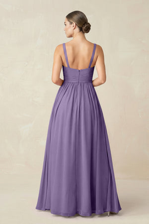 Tahiti Sweetheart A-Line Chiffon Bridesmaid Dress with Slit in Tahiti (2) | KISSBRIDAL