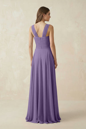 Tahiti Sweetheart Pleated A-Line Chiffon Bridesmaid Dress (2) | KISSBRIDAL