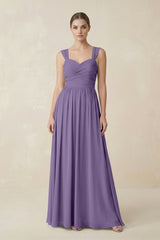 Tahiti Sweetheart Pleated Chiffon A-Line Bridesmaid Dress | KISSBRIDAL