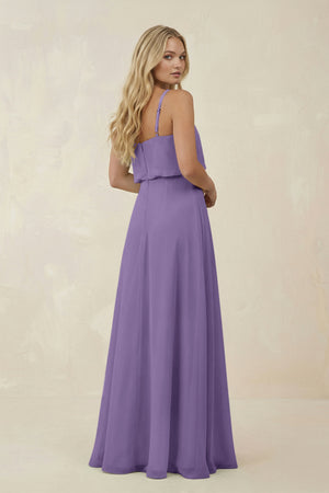 Tahiti V-Neck Blouson A-Line Chiffon Bridesmaid Dress (2) | KISSBRIDAL