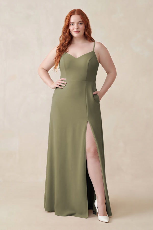 Thyme Ruched Sheath Chiffon Bridesmaid Dress | KISSBRIDAL